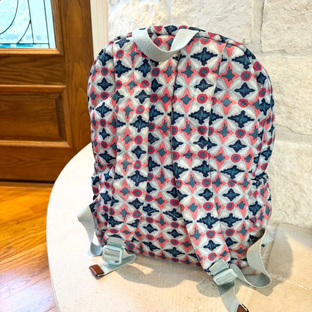 Vera Bradley Lighten Up Grand Backpack Geometric Water Geo  Diamond Print